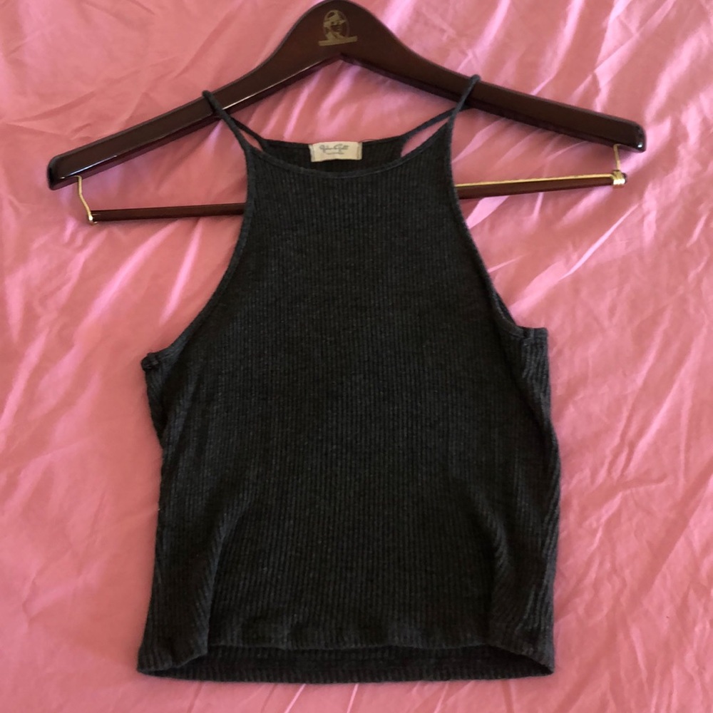 grey Brandy Melville tank top (one size)